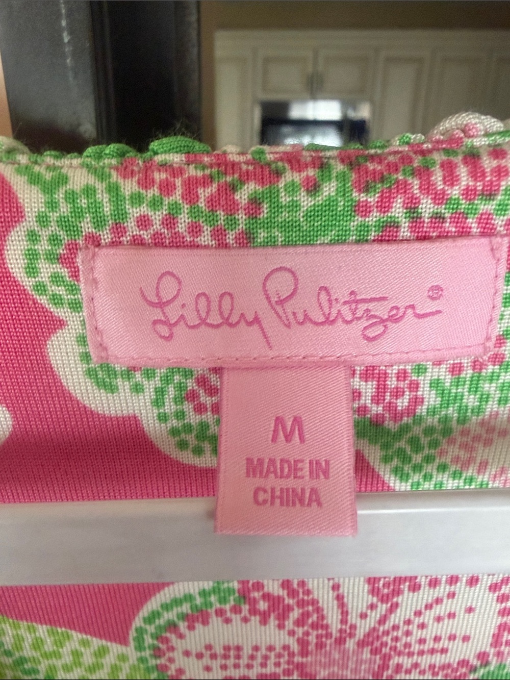 Lilly Pulitzer Pink and Green Floral Print - Picture 3 of 7